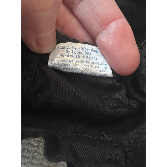 Build A Bear Tiny Tees Blue Tank Top Black Shorts Bear Clothing Set Size #G - Picture 8 of 9